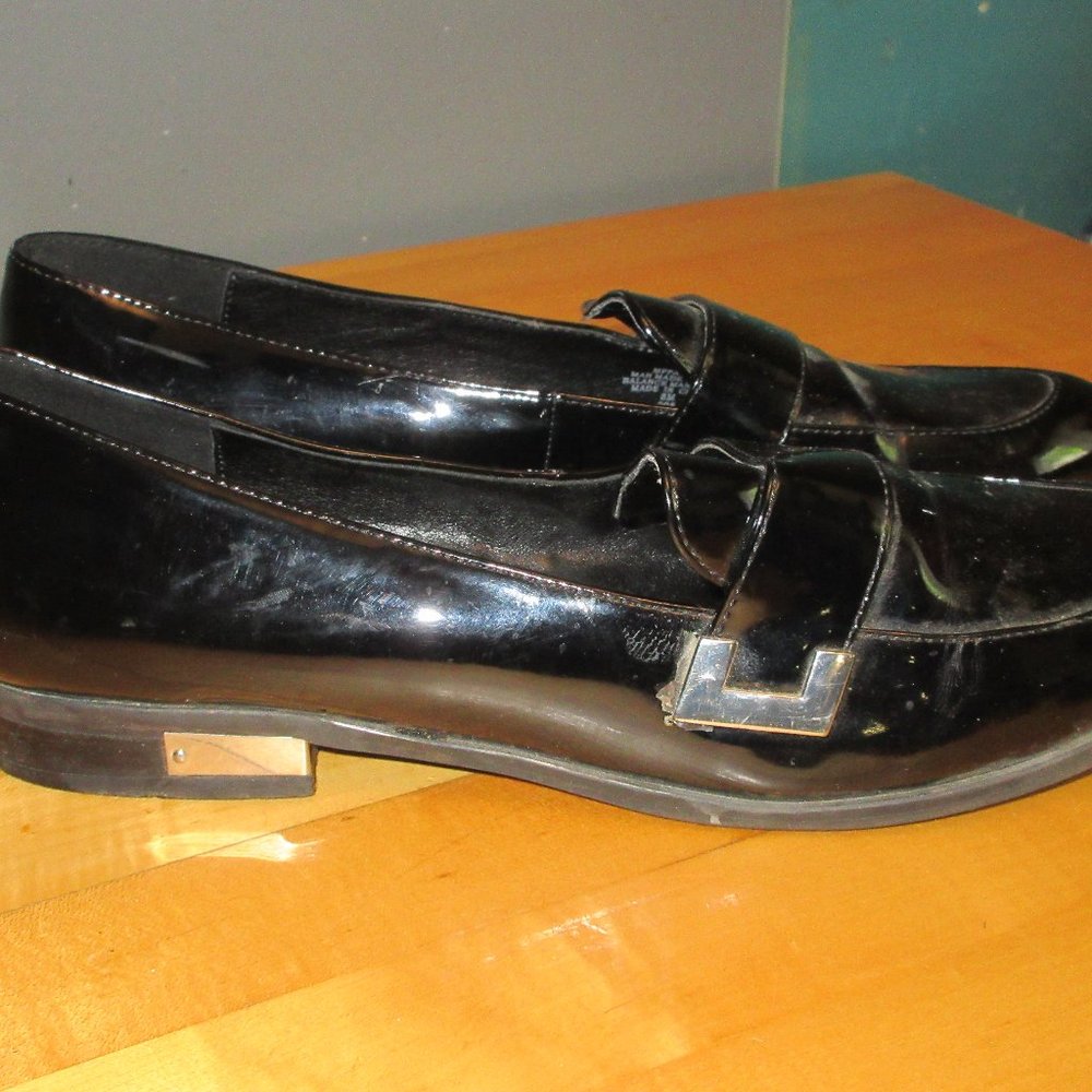 Marc Fisher Black Patent Loafers sz 8
